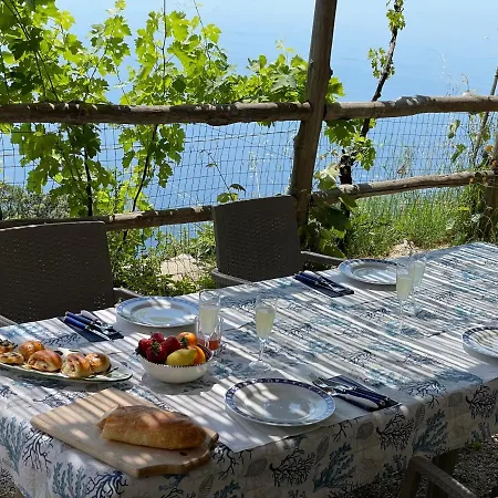 Il Nido Del Falco - Art House With Terrace And Sea View Villa Furore